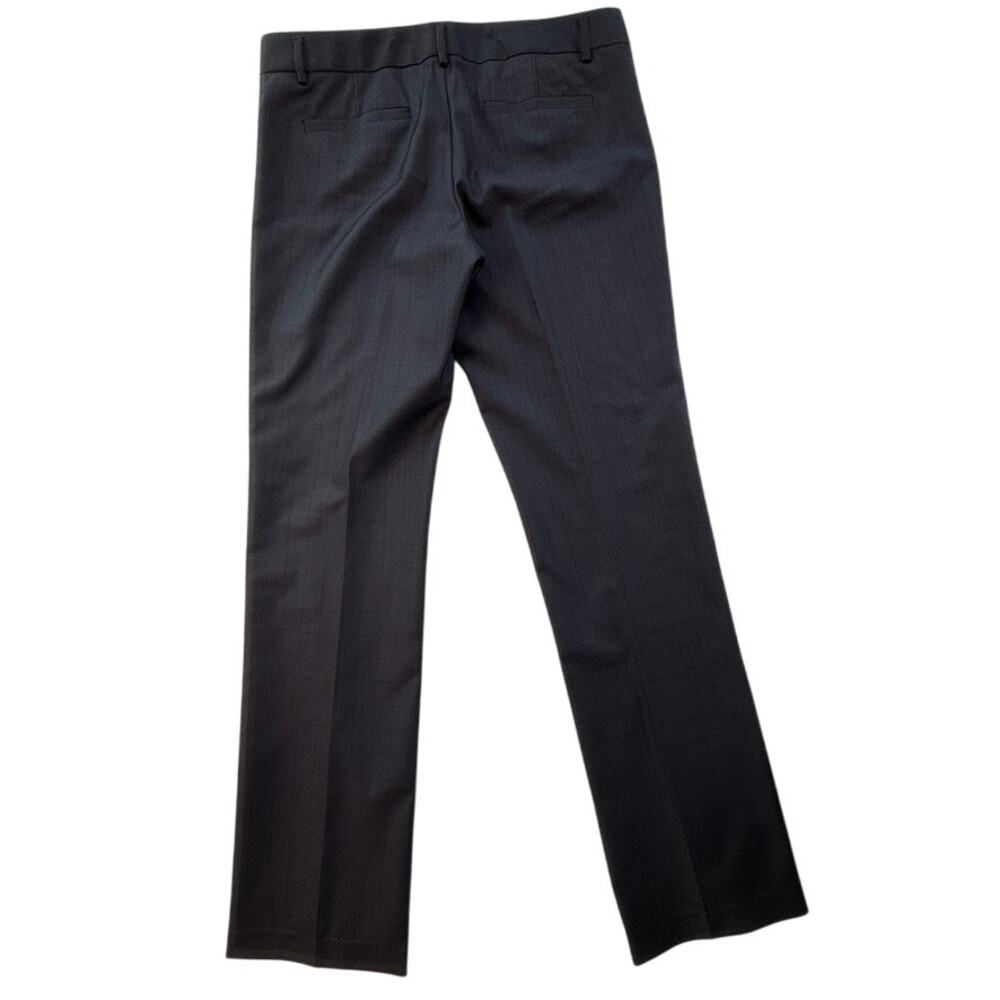 Banana Republic The Logan Fit Wool Blend Plaid Dress Pants Gray Size 6 - Picture 2 of 8